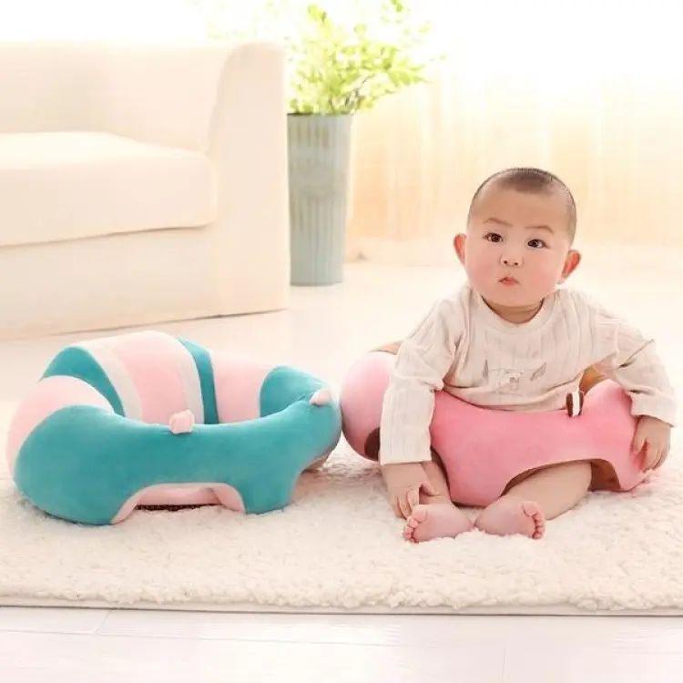 Baby Support Seat Plush Soft Baby Sofa Infant Learning To Sit Chair