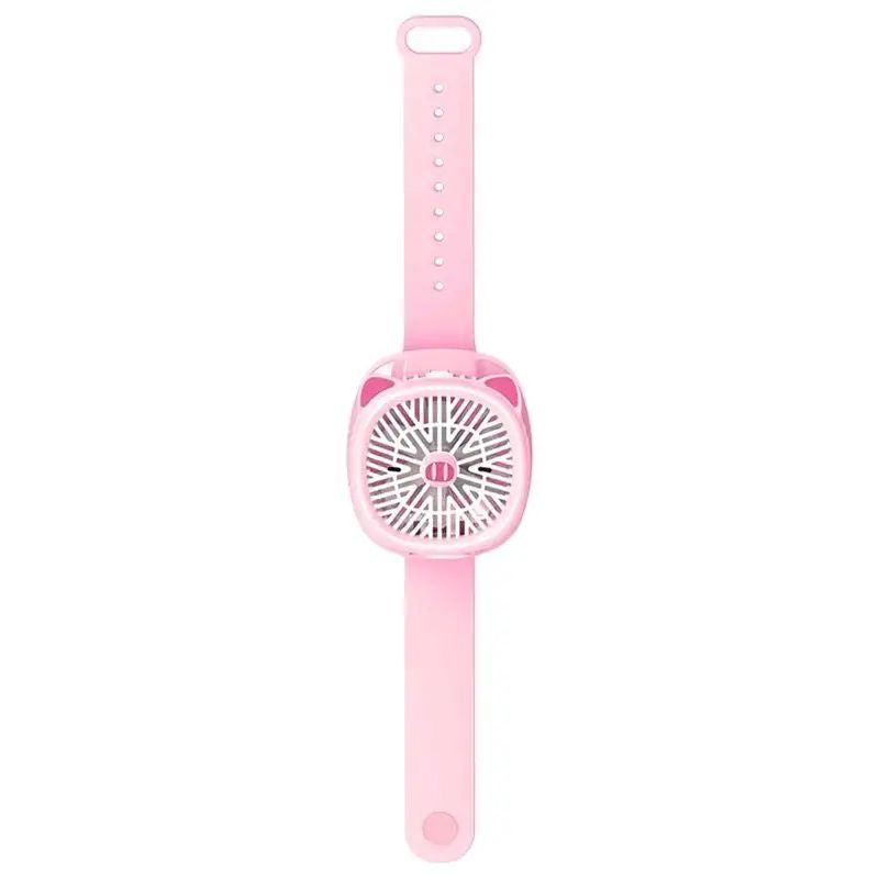 Watch Fan Cartoon With Wrist Strap Rechargeable