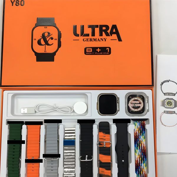 Y80 ULTRA Smart Watch Plus 8 strap combination with 2.02 inch.