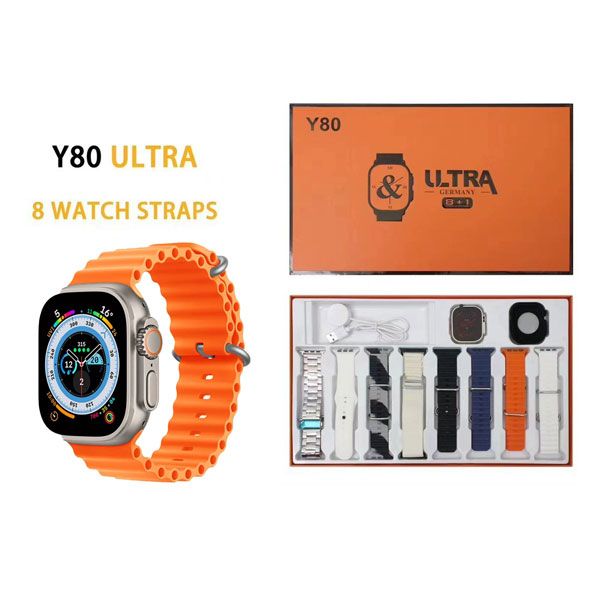 Y80 ULTRA Smart Watch Plus 8 strap combination with 2.02 inch.